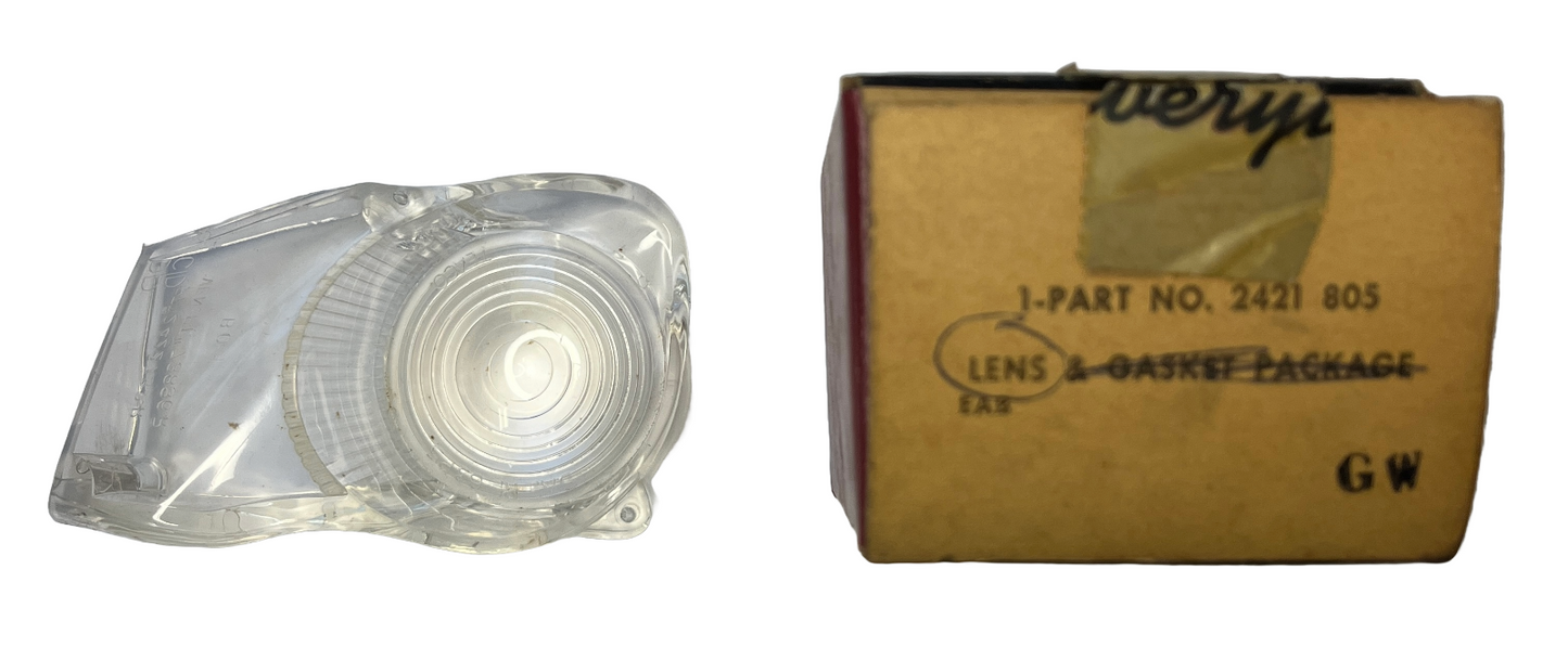 New Old Stock Right Back Up Lens for 1963-64 Plymouth/Dodge Wagon Mopar #2421805