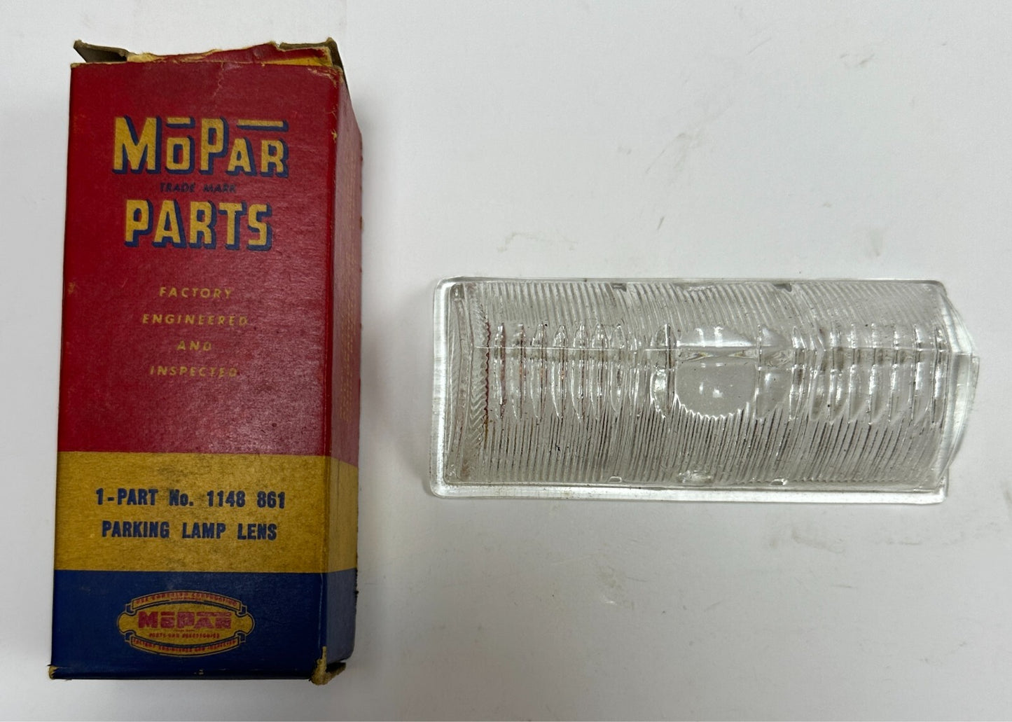 New Old Stock Right Park Lens for 1946-48 Plymouth Models Mopar #1148861