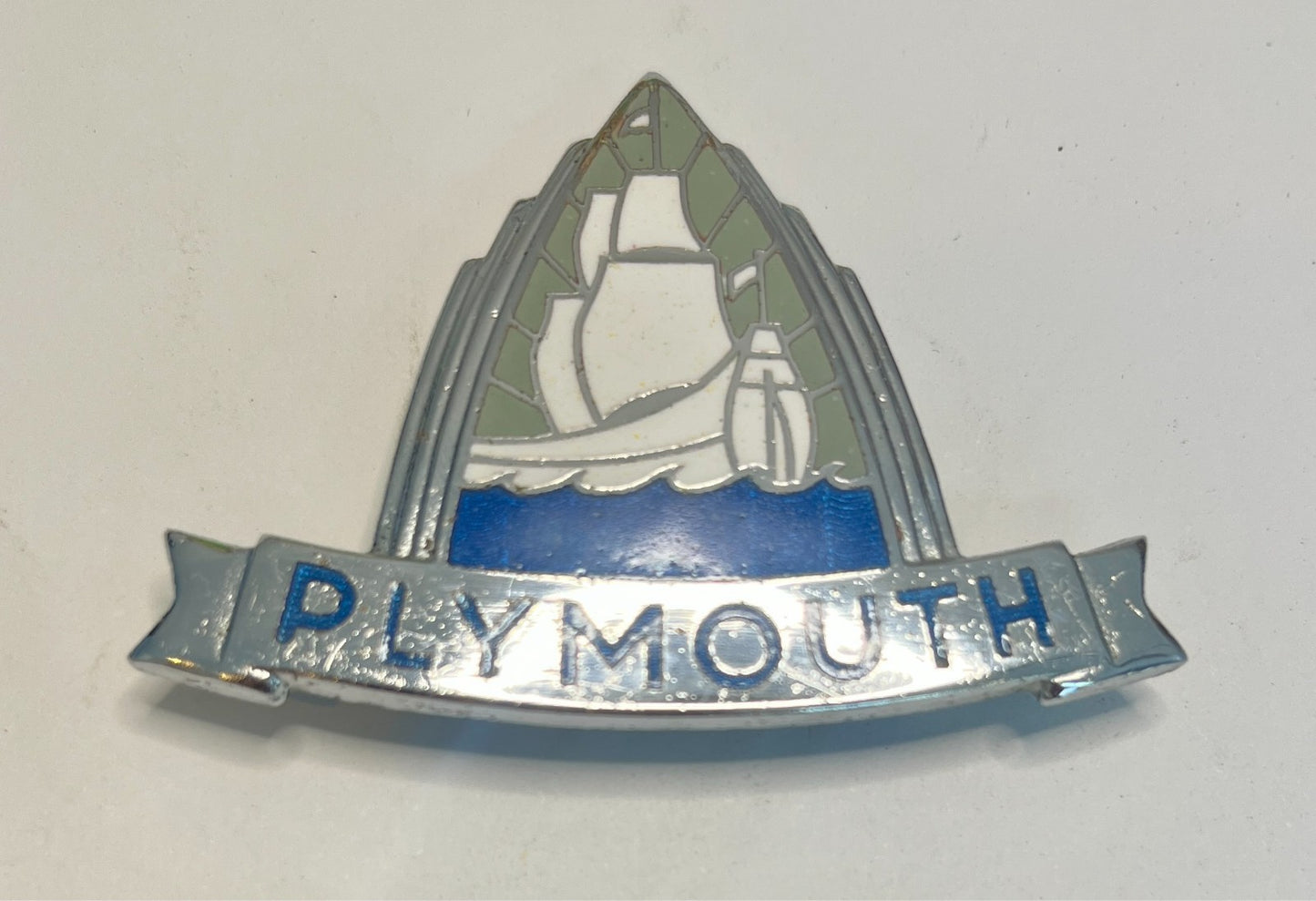 Radio Delete Plate Emblem for Plymouth Models 1946-49 Deluxe P-15 Fox CO