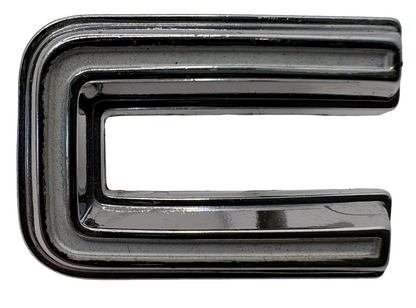 New Old Stock Mopar Quarter Panel Nameplate "C" For 1968 Dodge Coronet #2840622