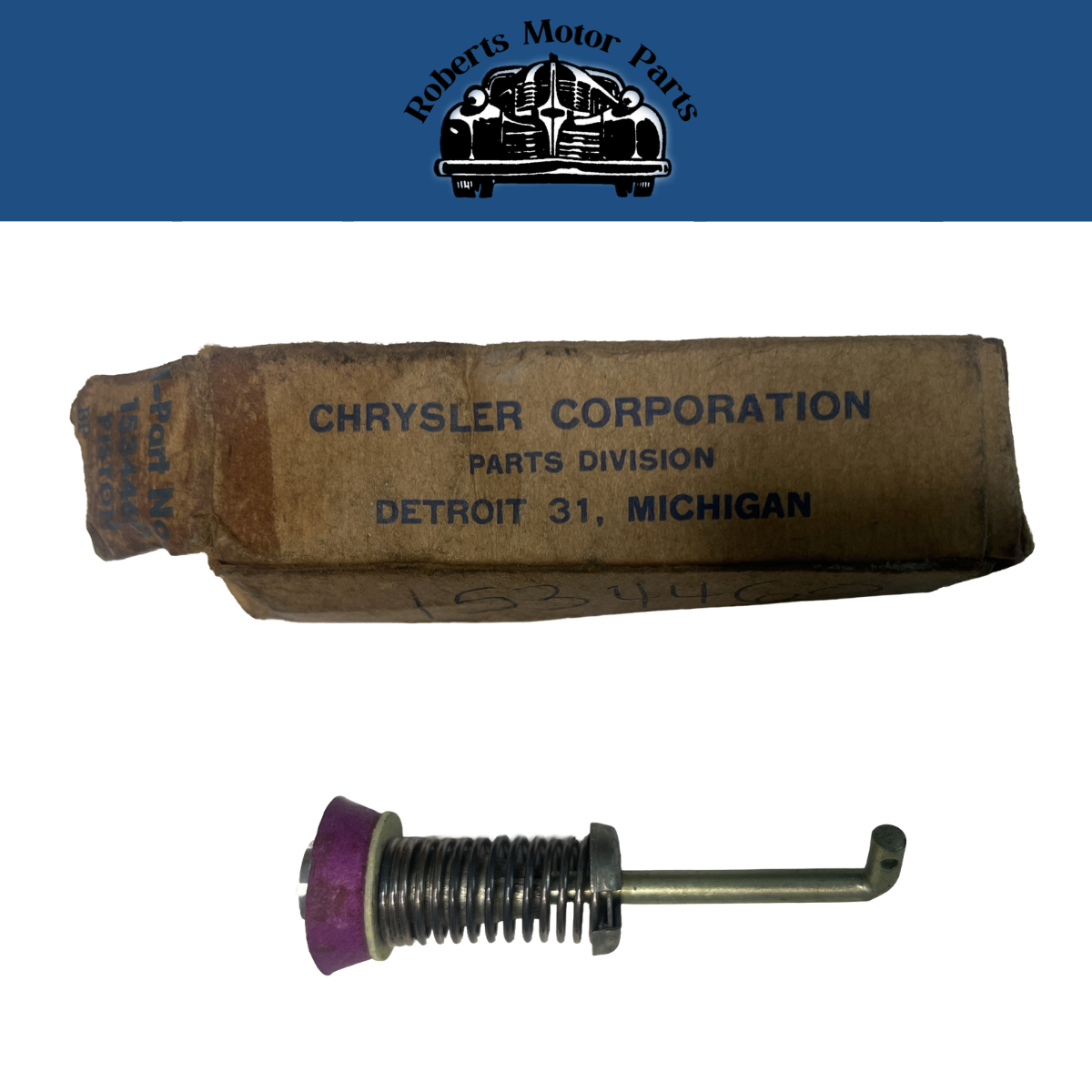 New Old Stock Carburetor Pump Plunger & Rod For 1953-1954 Dodge V8 #1534460