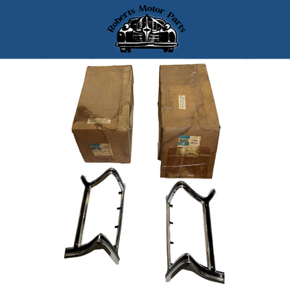 NOS Quarter Panel Tail Light Bezel Pair 1970-71 Chrysler T&C #3403494 & #3403495