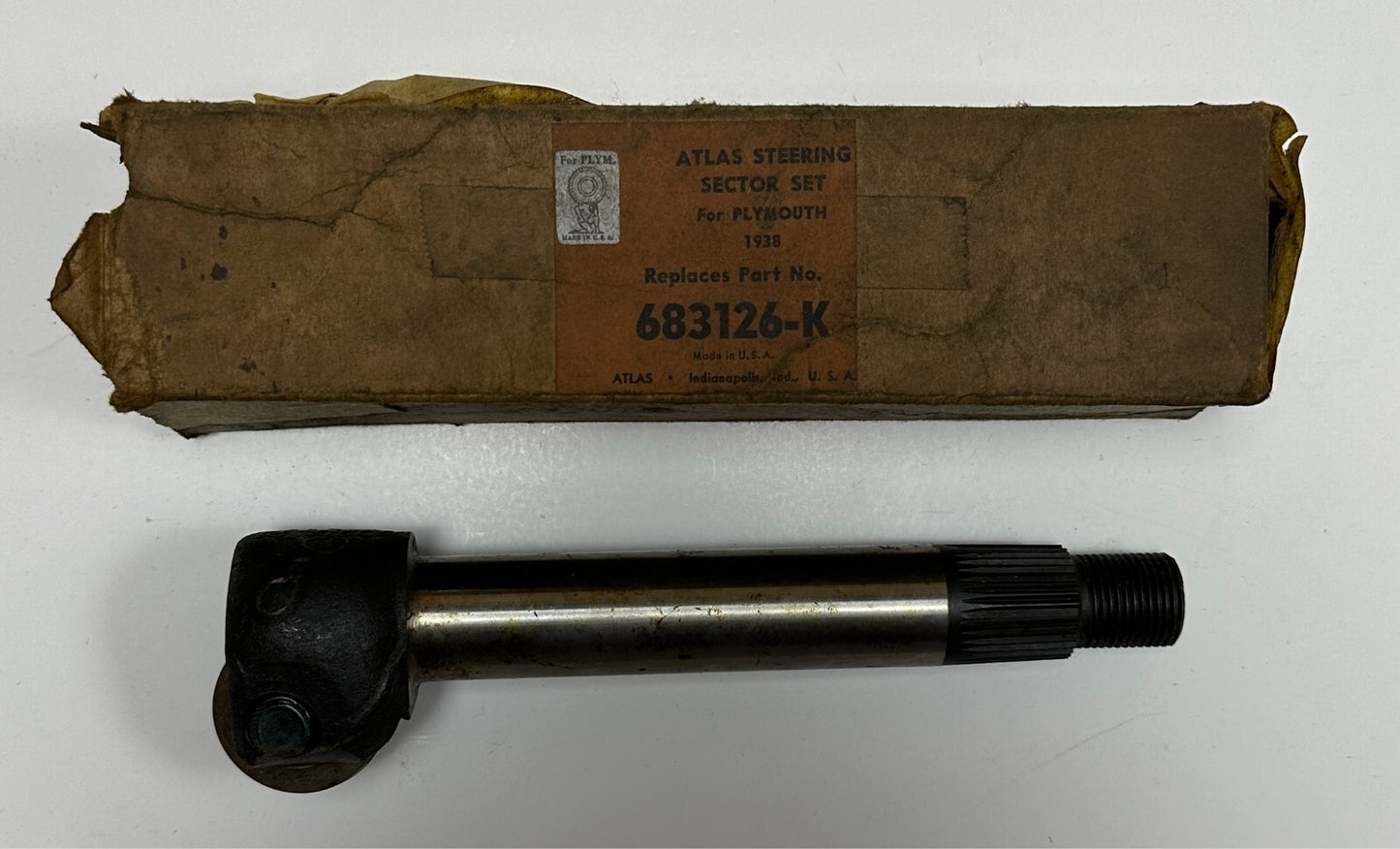 New Old Stock Steering Shaft & Roller for 1938 Plymouths & Dodges Mopar #683126