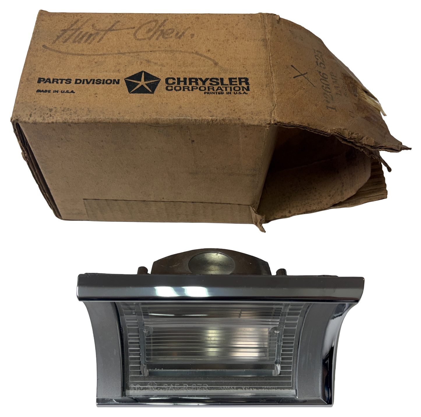 New Old Stock RH Rear Back Up Lamp Assembly 1967 Plymouth Belvedere I #2606525