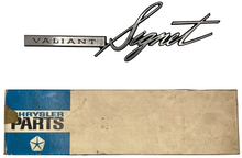 New Old Stock Front Fender Emblem "Signet" for 1965 Plymouth Valiant #2579939