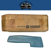 New Old Stock Front Right Blue Arm Rest Pad for 1965 B-Body 4-Doors #1216AB4