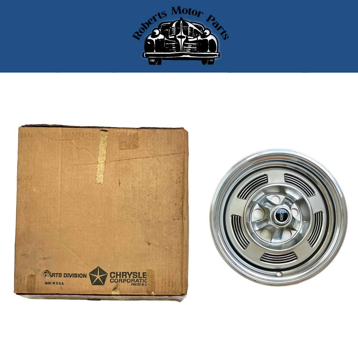 New Old Stock Wheel Cover Chrome Nut Type 13" For 1966 Plymouth Models #2781553