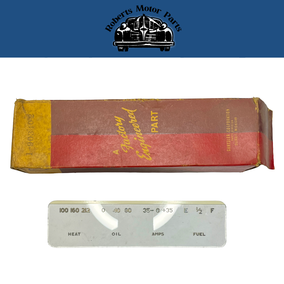 New Old Stock Instrument Panel Glass Lens For 1941 Dodge D19 Models #903402