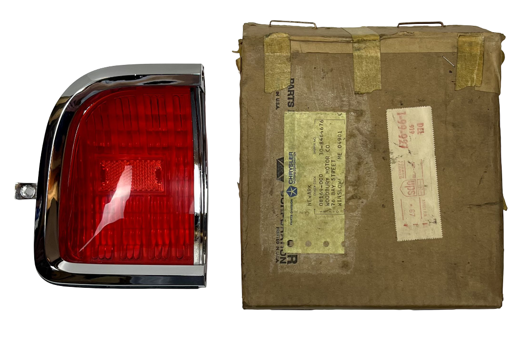 New Old Stock Right Outer Tail Lens for 1965 Chrysler Station Wagon #2584869