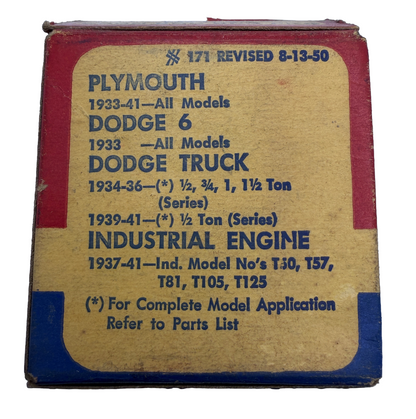 New Old Stock Mopar Rod Bearing .002 US 1933-1941 Plymouth Dodge 6 Cyl #1238550