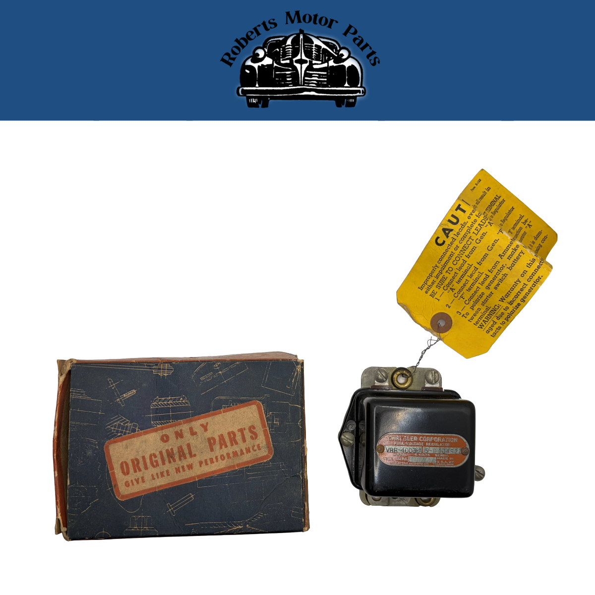 New Old Stock Autolite Voltage Regulator 6 Volt 30 Amp 1937-1940 Mopar #853765