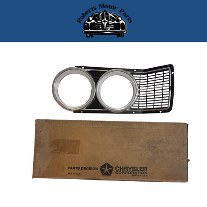 New Old Stock Left Headlight Bezel for 1966 Dodge Coronet Models Mopar #2578455
