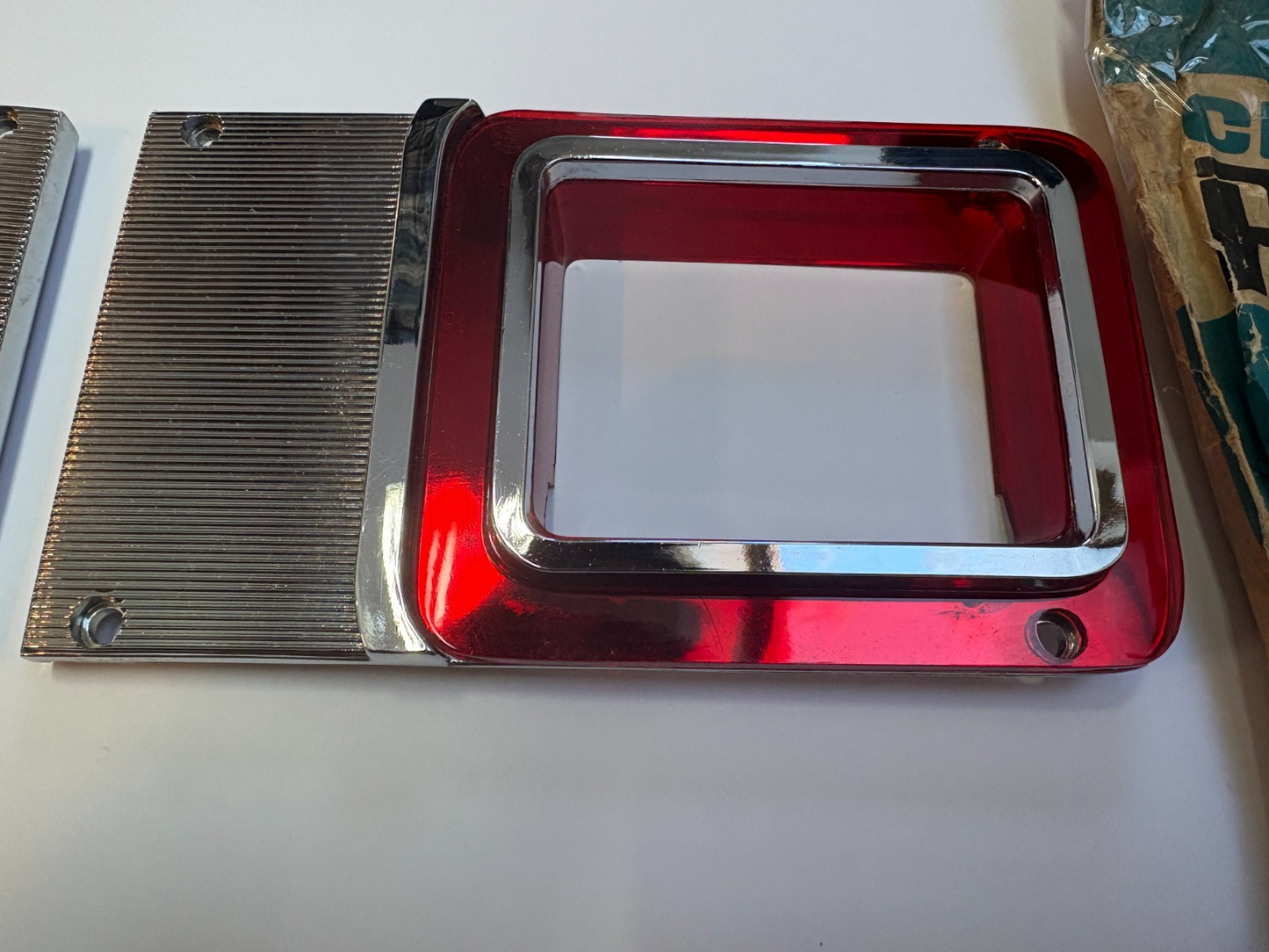 New Old Stock Tail Lamp Extension Bezels 1964 Dodge Wagons #2481744 & 2481745
