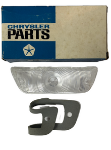 New Old Stock Left Parking Light Lens w/ Gasket for 1965-66 Fury #2525259