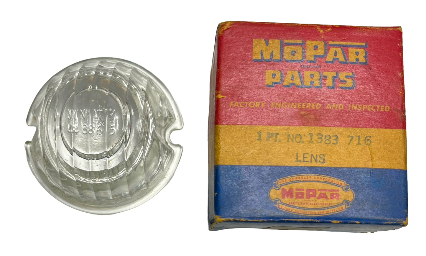 New Old Stock Back Up Light Lamp Lens For 1949–53 Dodge Plymouth Models #1383716