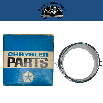 New Old Stock Tachometer Bezel for 1964-1965 Chrysler Dodge Plymouth #2490621