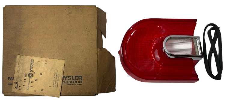 New Old Stock Left Outer Taillight Lens for 1965 Dodge Dart Models #2525691