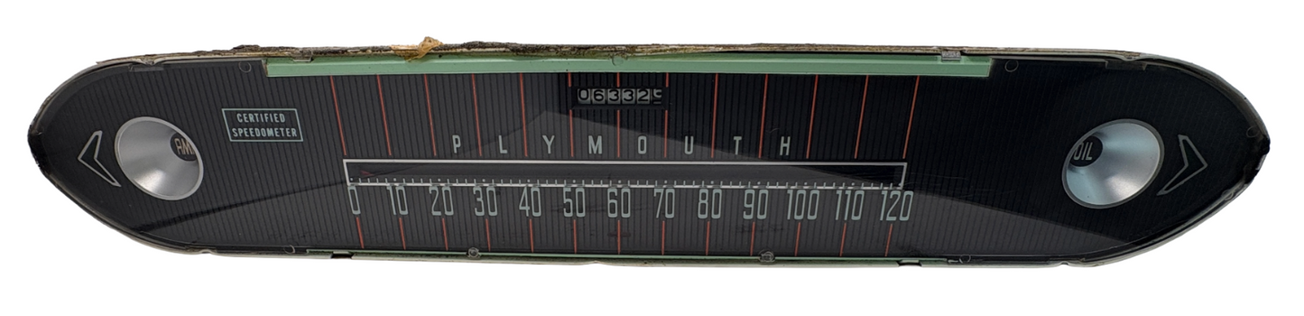 Used Old Stock Speedometer For 1960 Plymouth Models 120 MPH Mopar #2198715