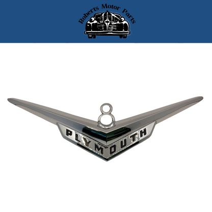 New Old Stock Hood Ornament for 1955 Plymouth V8 Models Mopar #1599554