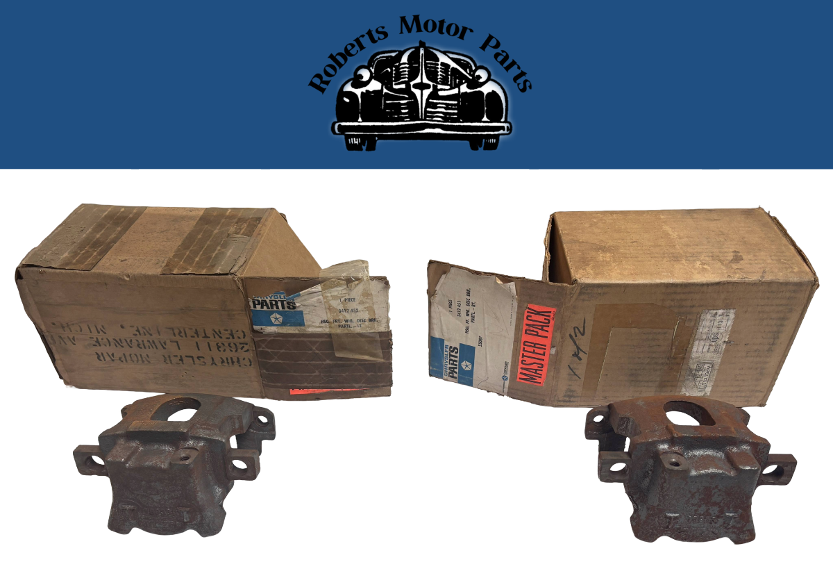 New Old Stock Front Disc Brake Housing Pair 1969 All #3412451 & 3412452