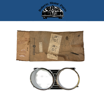 New Old Stock Left Headlight Bezel for 1966 Chrysler Newport Models #2578375