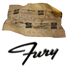 New Old Stock Fury Fender Nameplate for 1965-67 Plymouth Fury Models #3504152
