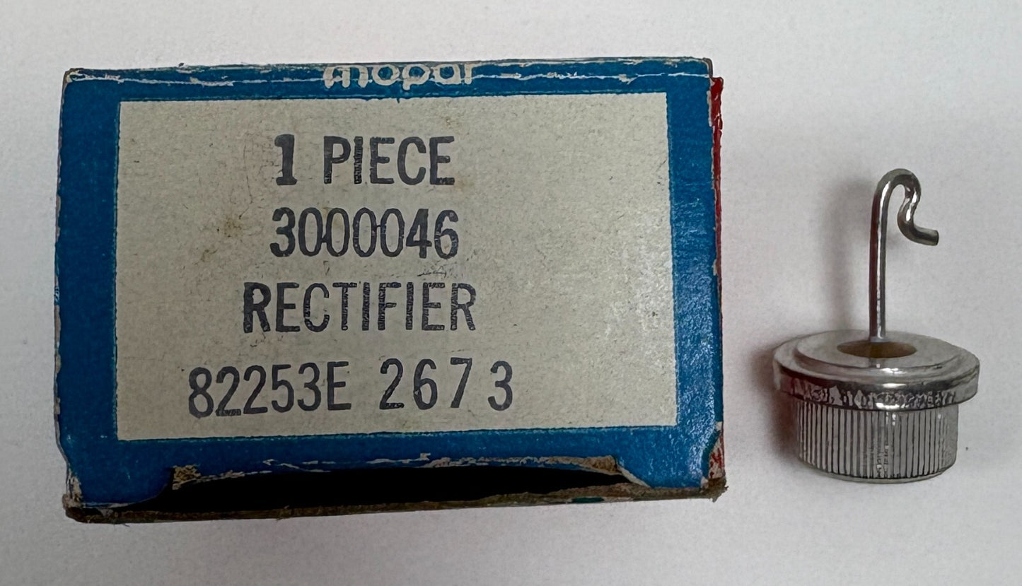New Old Stock Alternator Diode Positive Rectifier for 1962-72 Models Mopar