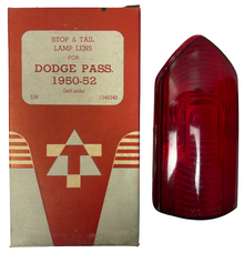 New Old Reproduction Stock Left Tail Lens for 1950-52 Dodge Models #1340348
