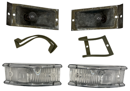 New Old Stock Turn Signal Lens & Housing Pair 1959 Plymouth #1879590 & 1879591