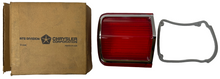 New Old Stock Rear Left Outer Tail Lamp Light Lens & Gasket for 1965 #2525527