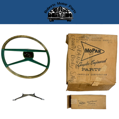 NOS Steering Wheel & Horn Bar for 1960 Plymouth Models #2122645 & #1946552