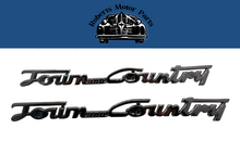 New Old Stock Town And Country Chrome Name Plate Pair For 1946-48 Chrysler