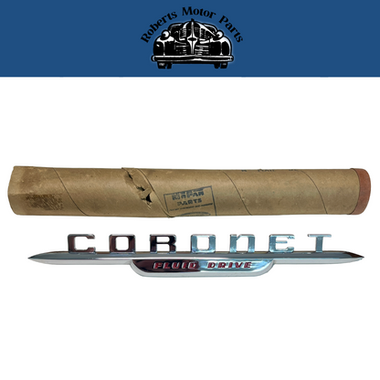 New Old Stock Nameplate for 1951-1952 Dodge Coronet Models Mopar #1347323