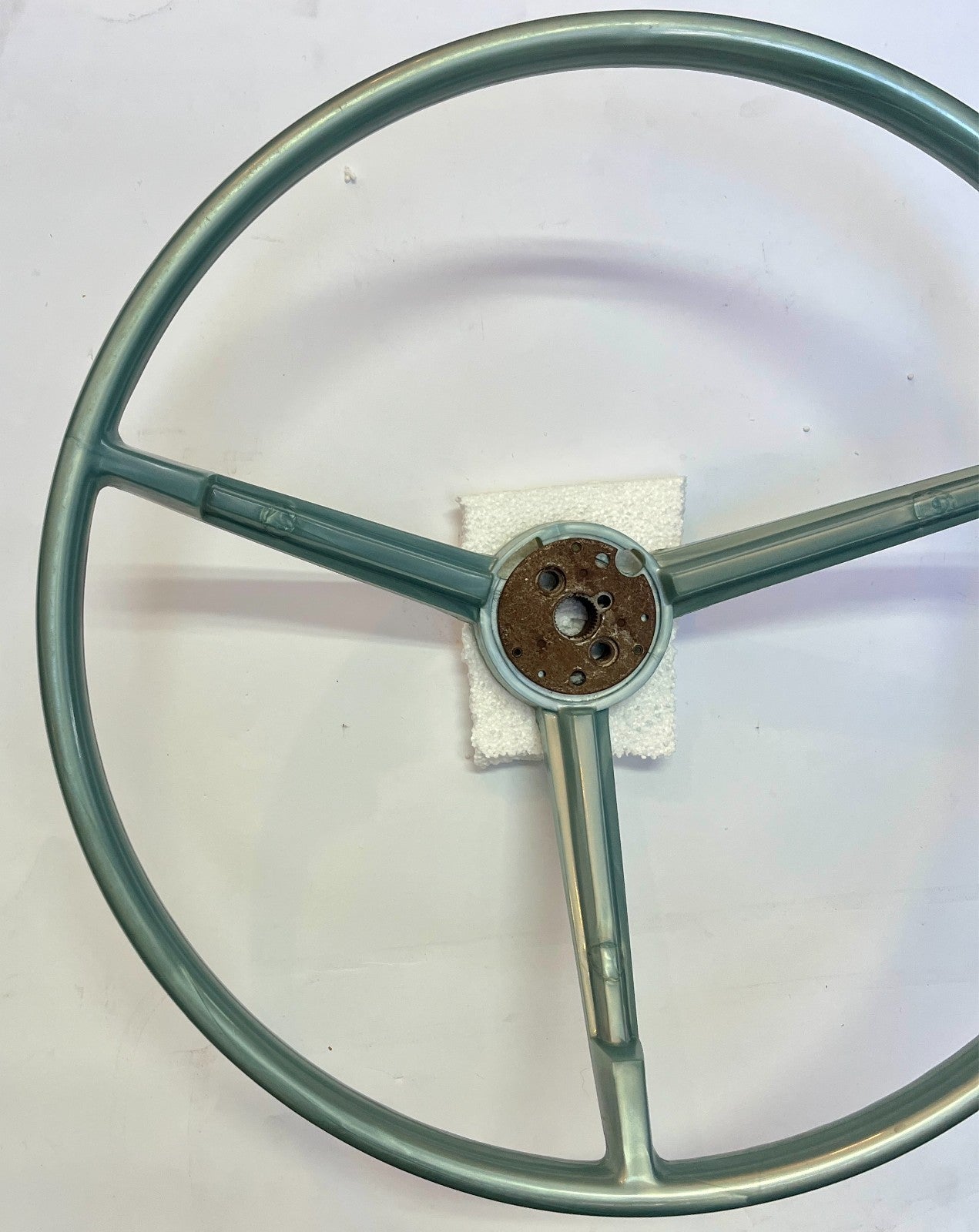 New Old Stock Light Blue Power Steering Wheel for 1966 Models Mopar #2530211