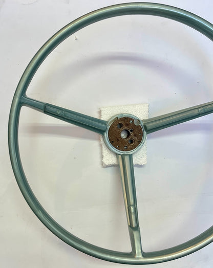 New Old Stock Light Blue Power Steering Wheel for 1966 Models Mopar #2530211