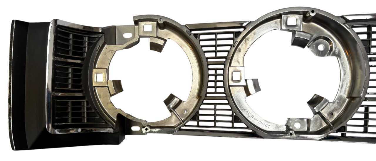 New Old Stock Left Grille Half For 1969 Chrysler New Yorker Mopar #2898182