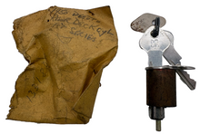 New Old Stock Deck Lid Lock Cylinder & Key For 1950 DeSoto Models #1331800