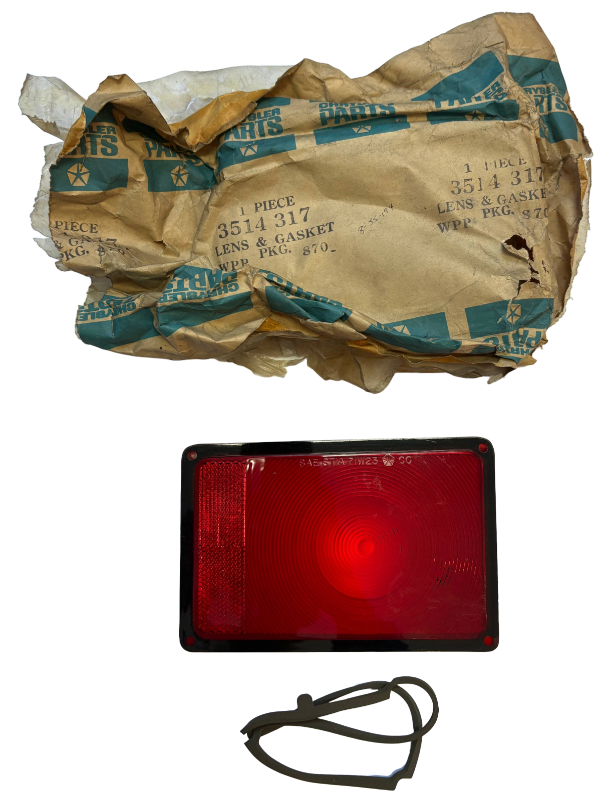 New Old Stock Left Inner Tail Light Lens for 1971 Dodge Charger Models #3514317