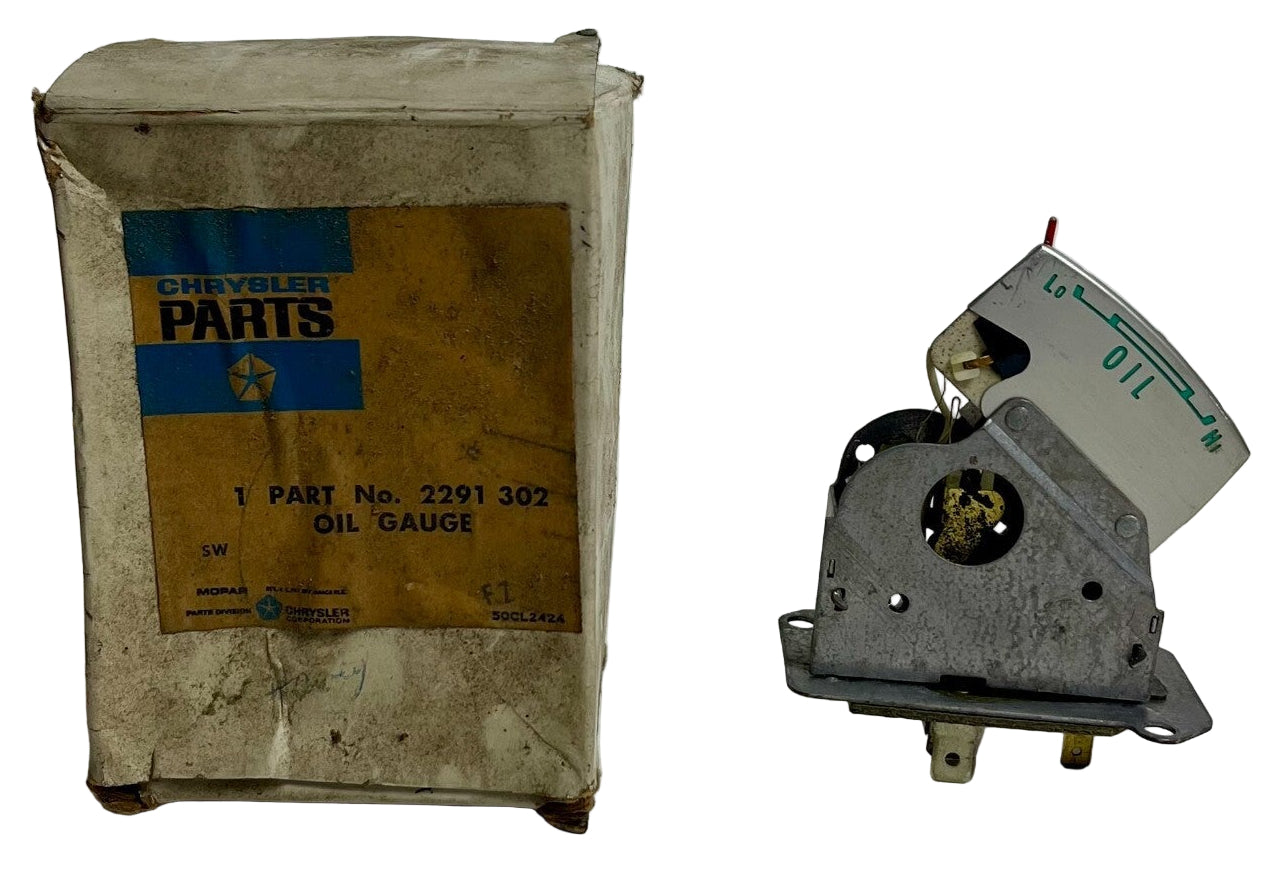 NOS Mopar Oil Gauge 1960-2 Chrysler Models #2291302