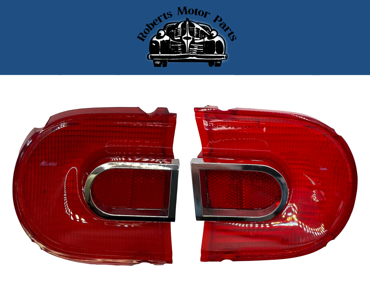 New Old Stock Tail Light Lens Pair For 1965 Dodge Dart Wagon #2524406 & #2524407