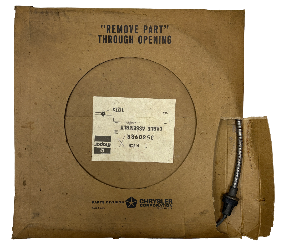 New Old Stock Rear Parking Brake Cable for 1972-74 A Body Mopar #3580988