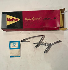 New Old Stock Fender Nameplate for 1961 Plymouth Fury Models Mopar #2275119