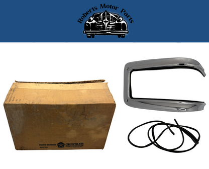 New Old Stock Left Outer Tail Light Bezel & Welt 1964 Dodge 880 Wagon #2495523