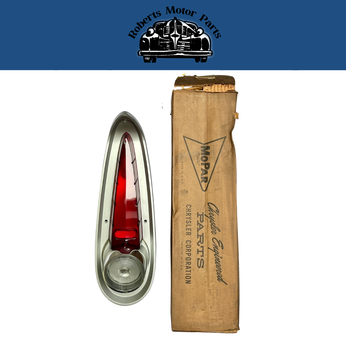 New Old Stock Taillight Assy for 1957 Plymouth Models Mopar #1779320