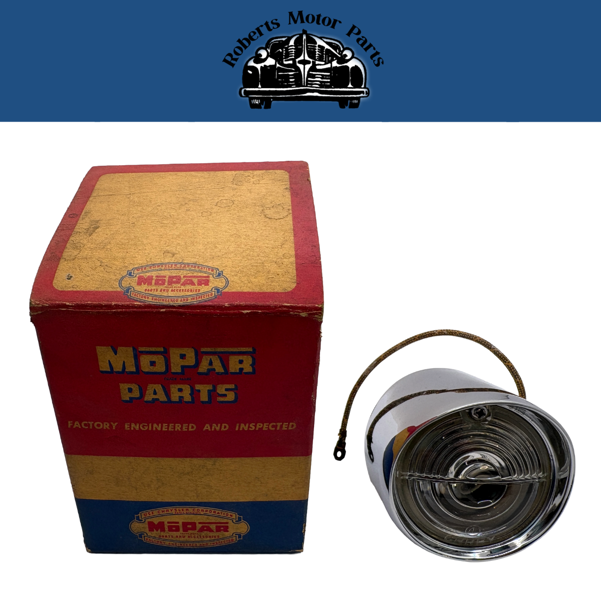 New Old Stock Back Up Lamp Assembly For 1955 Chrysler Models Mopar #1622650