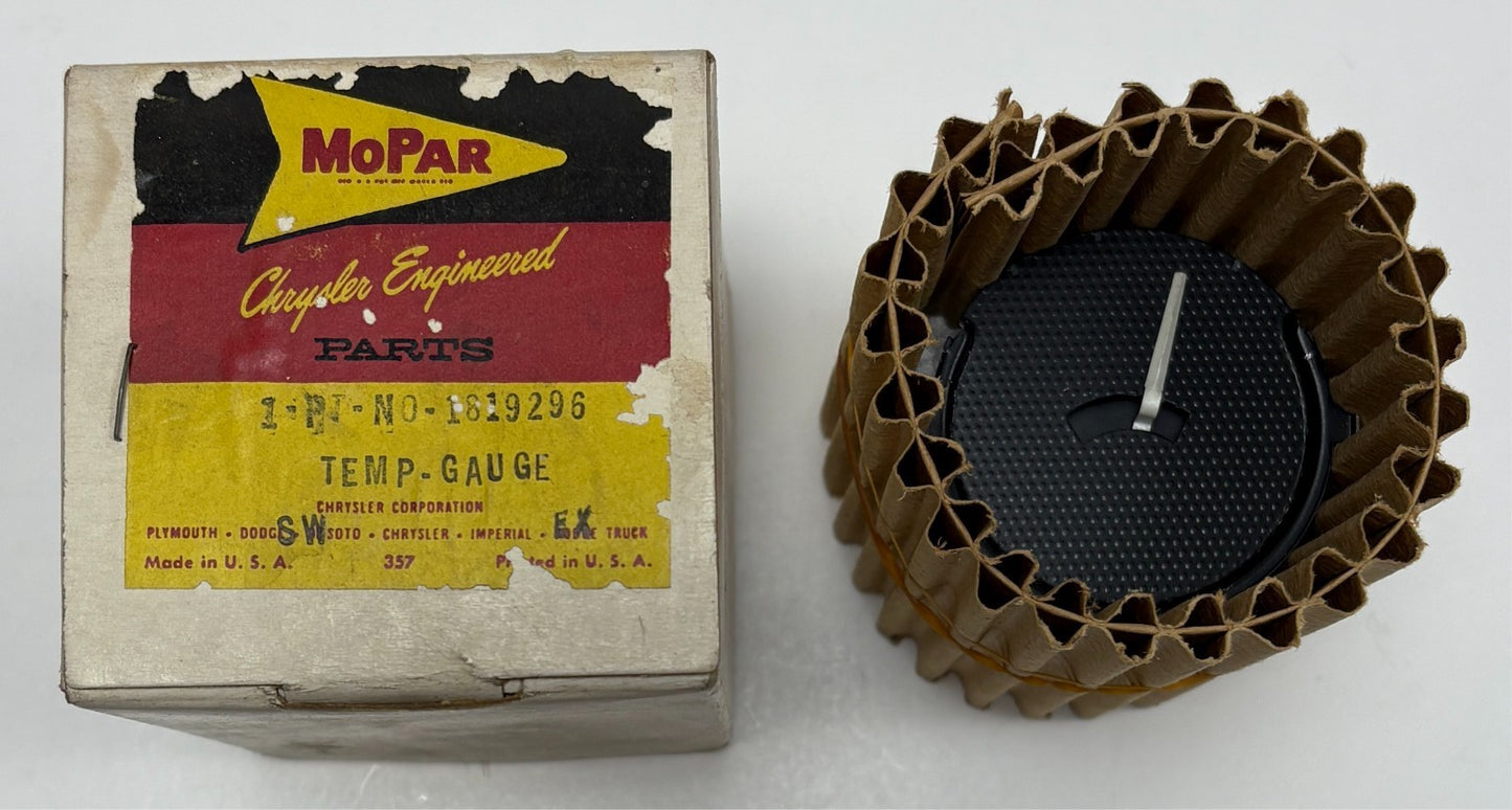 New Old Stock Temp Gauge for 1957-58 DeSoto Models Mopar #1819296