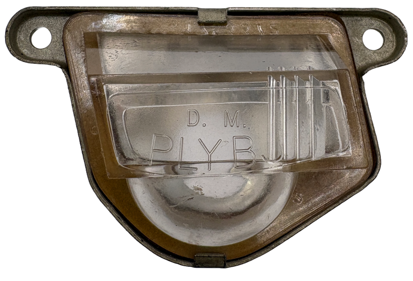 New Old Stock Left License Lamp Lens for 1957-59 Mopar Models #1753374