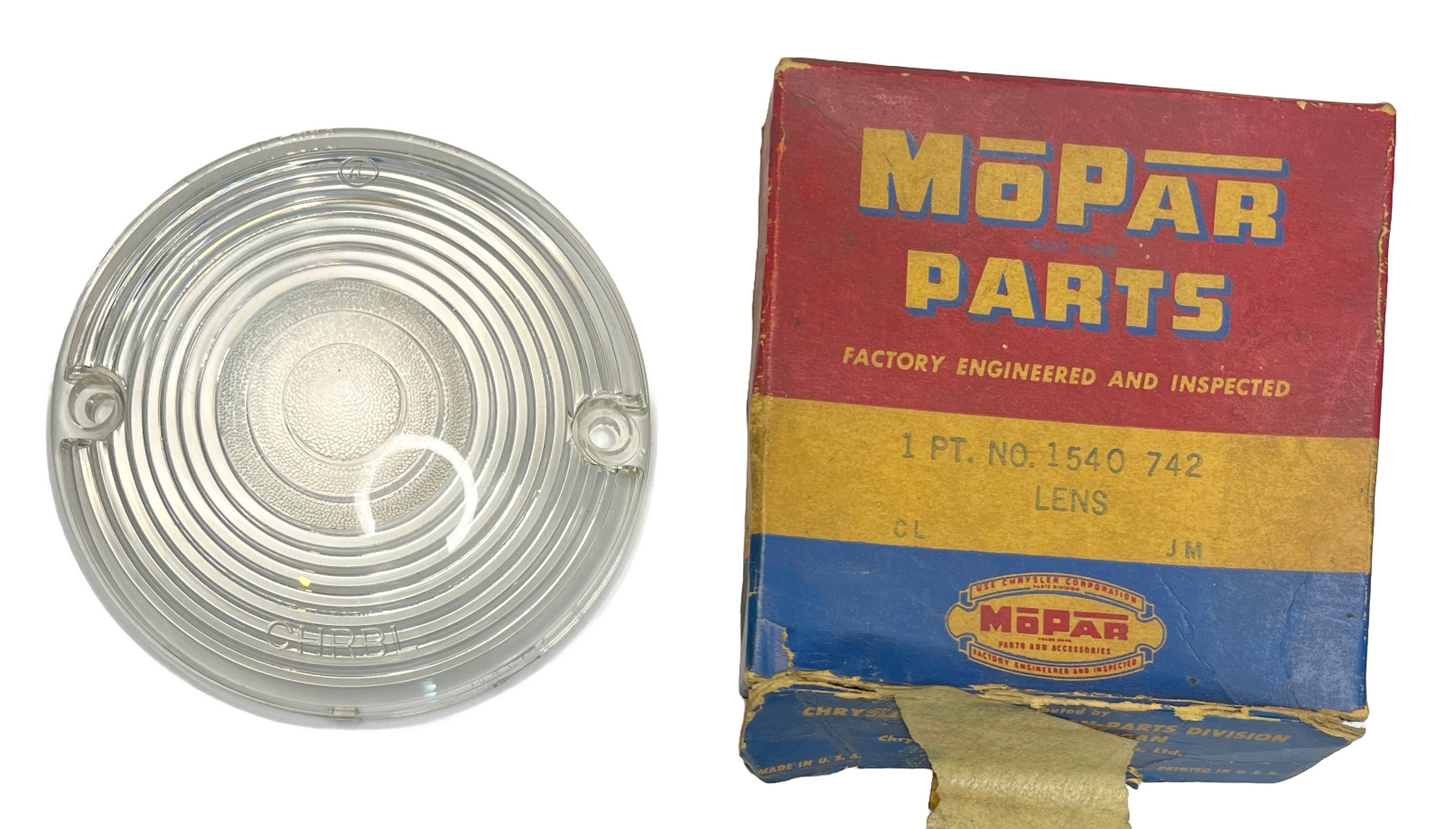 New Old Stock Parking Light Lens For 1954 Chrysler Imperial Models #1540742