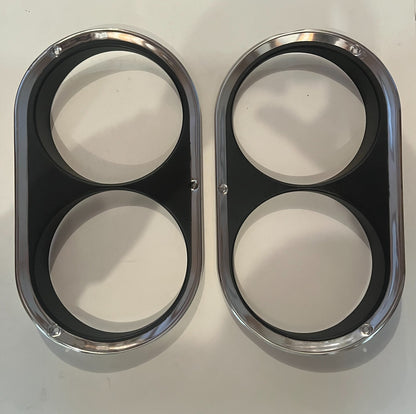 New Old Stock Headlight Bezels 1960-62 Plymouth Valiant Models #2082120 &2082121