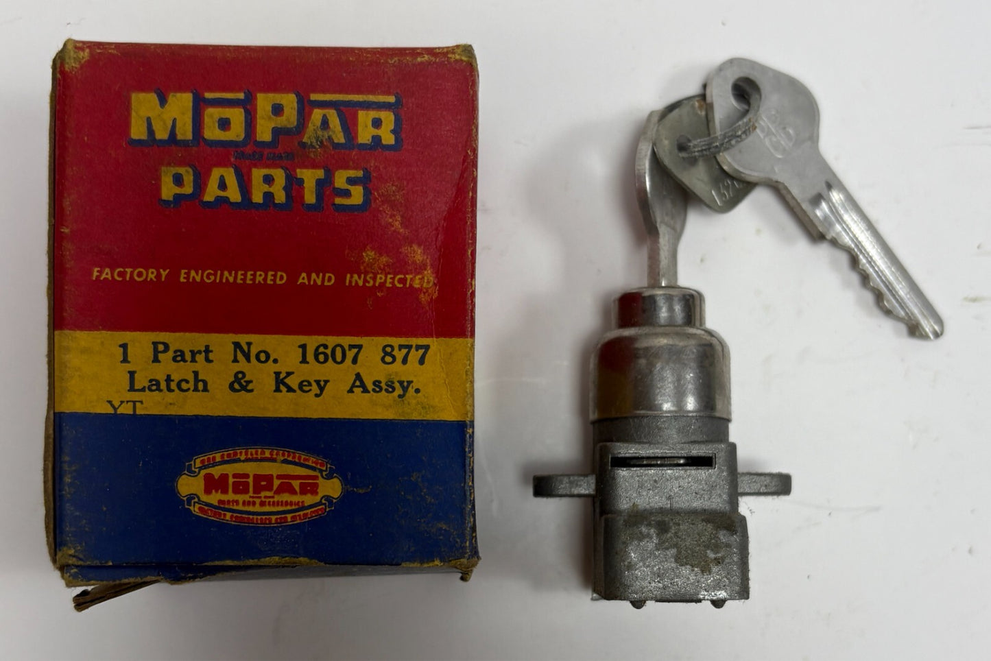 New Old Stock Glove Box Lock for 1955-58 Models Mopar #1607877